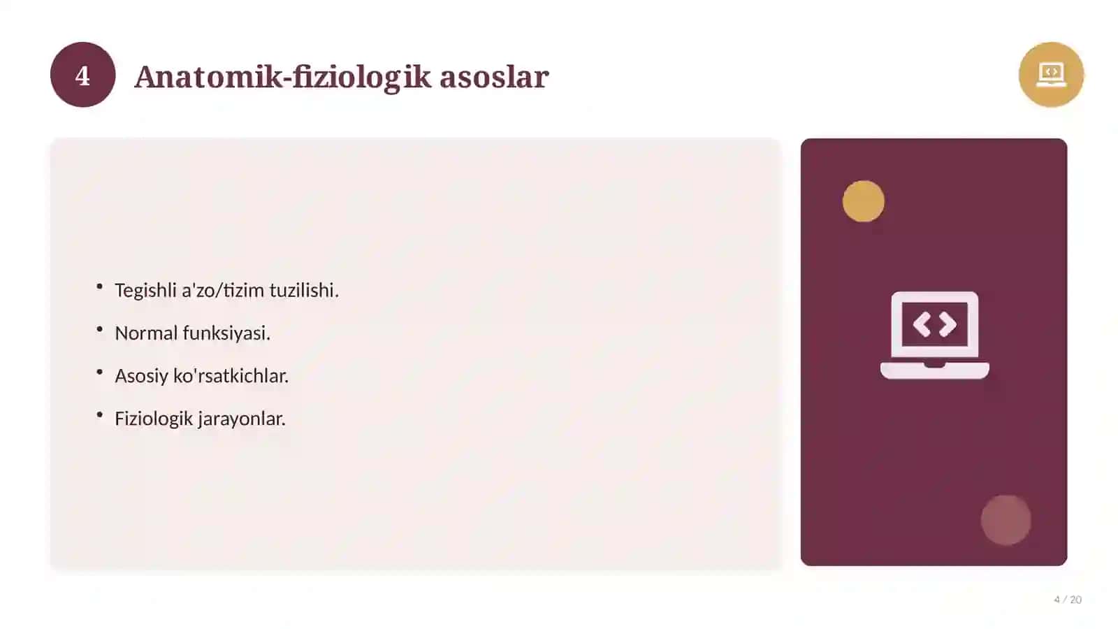 Inson tanasining tuzilishi va organlari 4