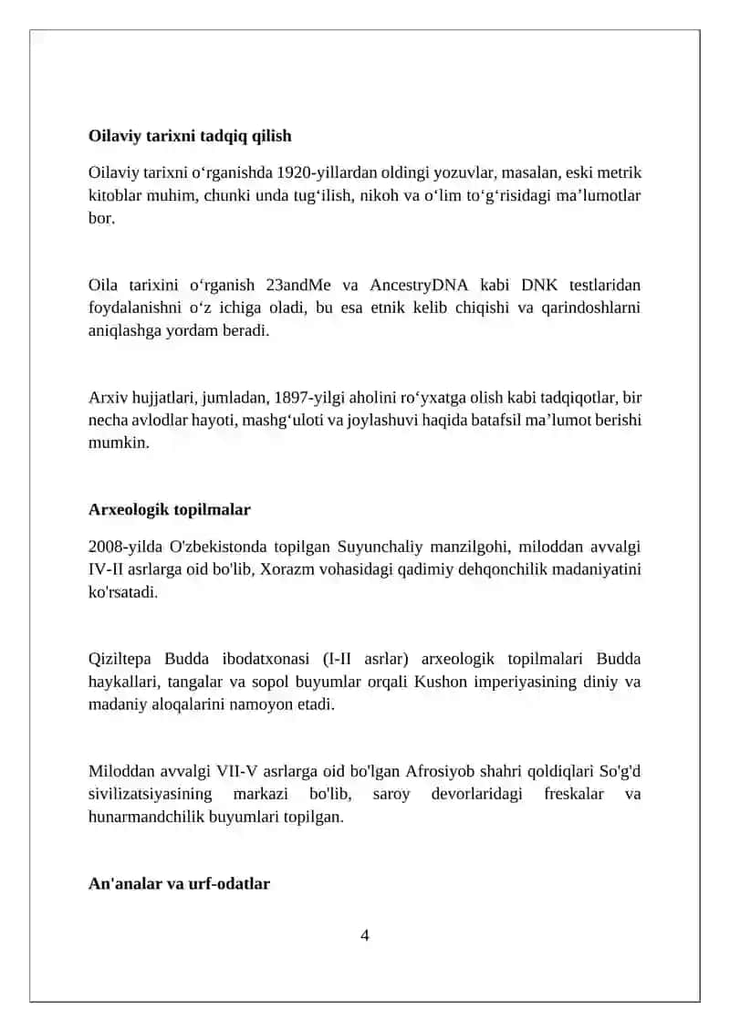 Ajdodlar merosi 4