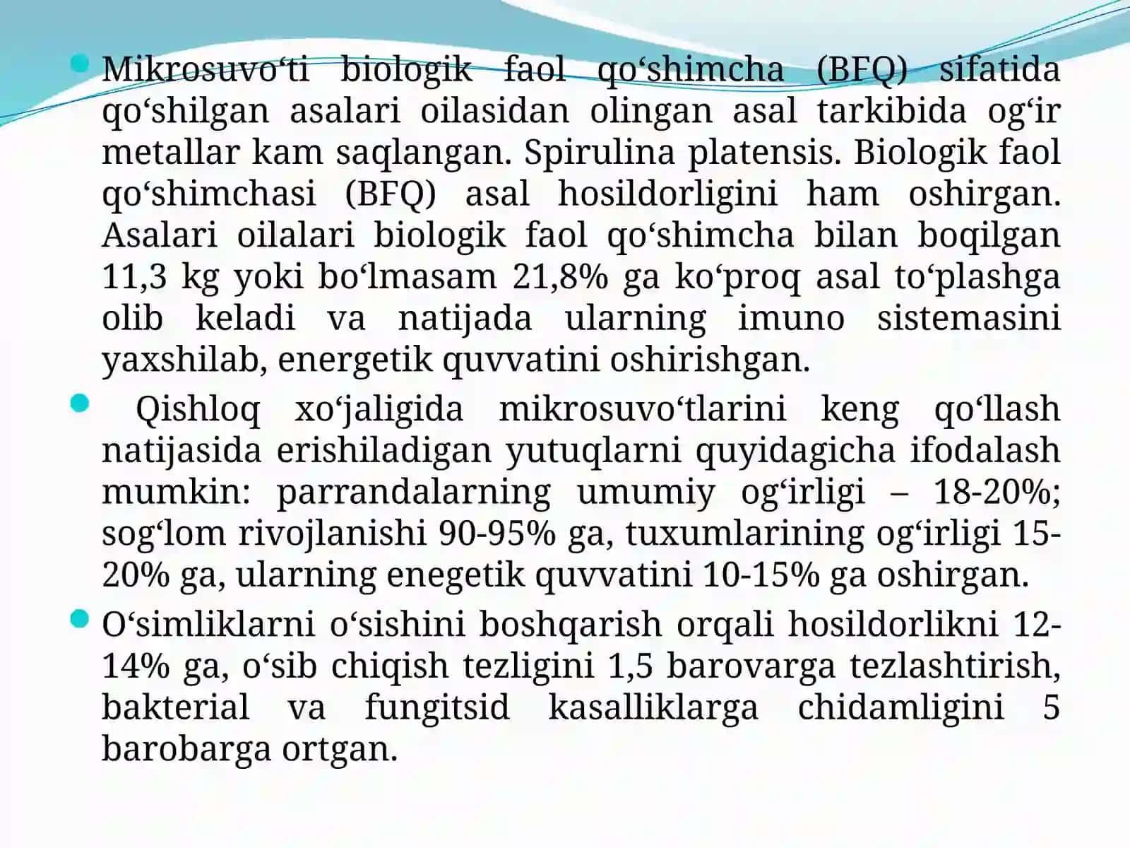 Suv o‘tlaridan foydalanish biotexnologiyalari. Suv o‘tlaridan oqova suvlarni tozalashda foydalanish 4