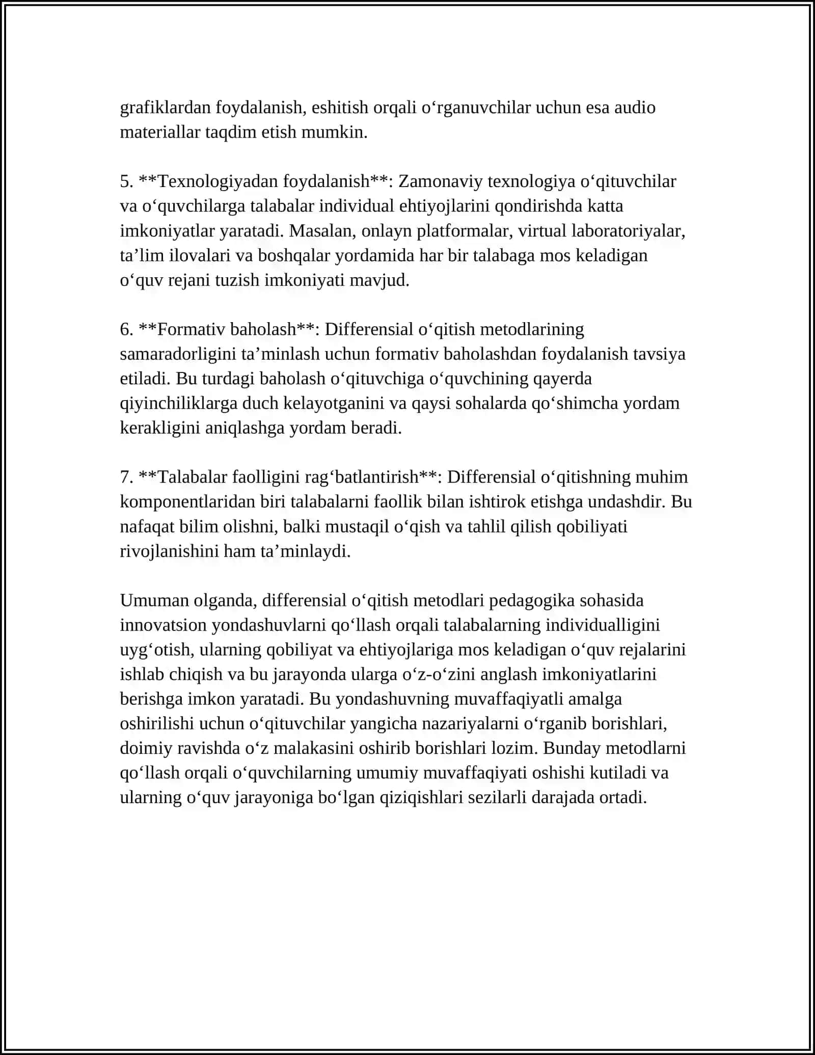 INDIVIDUALLASHTIRILGAN O'QITISH TEXNOLOGYALARI 4