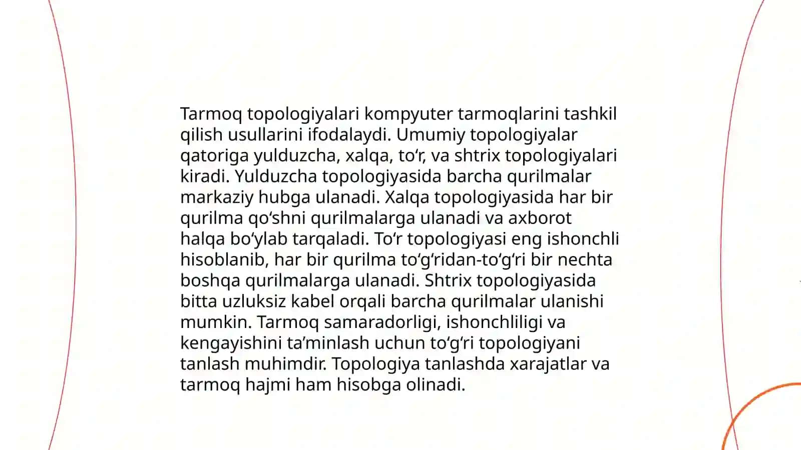 Kompyuter tarmoqlari qurilishining asosiy prinsiplari va muammolari 4