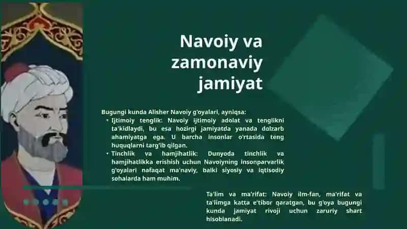 Navoiyning insonparvarlik g'oyalari va ularning zamonaviy ahamiyati 4