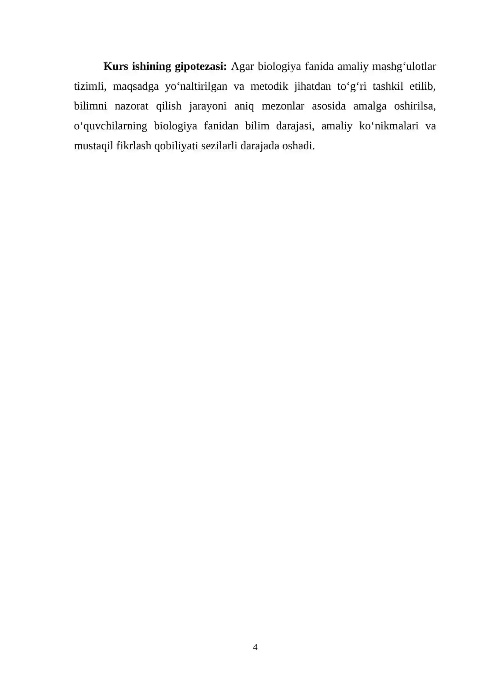 BIOLOGIYA FANIDAN AMALIY MASHG‘ULOTLAR ORQALI O‘QUVCHILAR BILIMLARINI NAZORAT QILISH 4