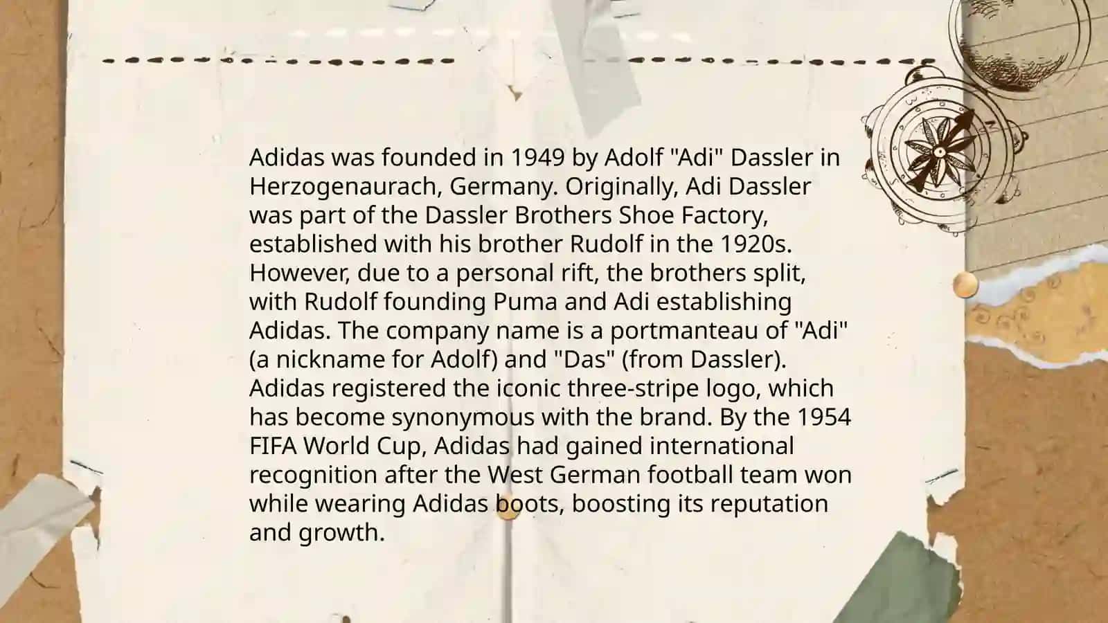 The foundation of Adidas 4