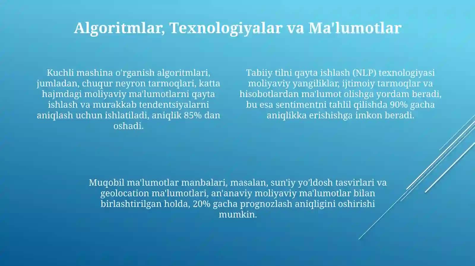 Moliyaviy sun'iy intellekt 4