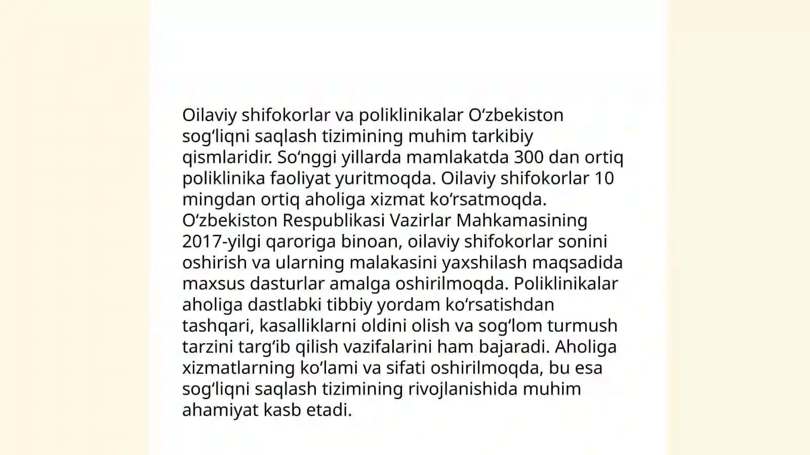 Sog'liqni saqlash uchun internet manzillar 4