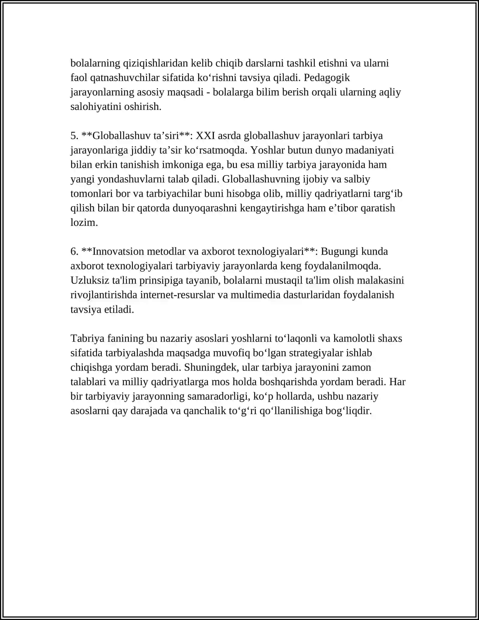 TABRIYA FANINI OQITISH JARAYONI MOHIYATI VA UNING VAZIFALARI 4