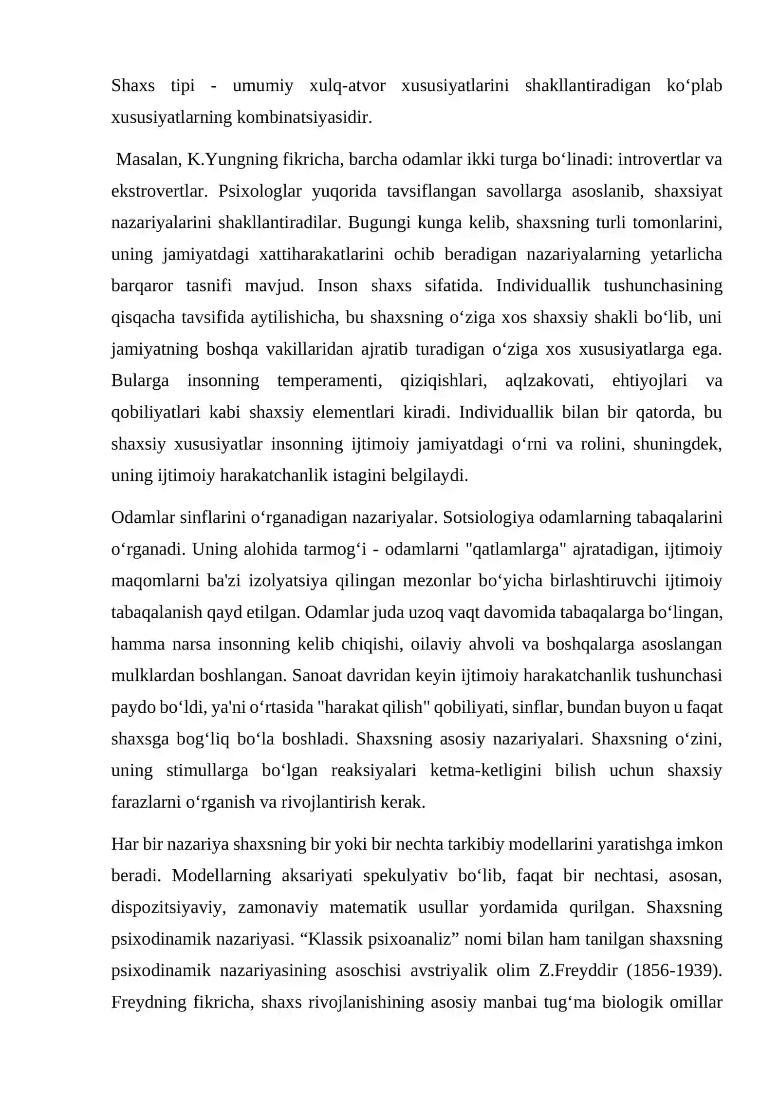 Shaxs nazariyasi va konsultatsiya amaliyoti 4
