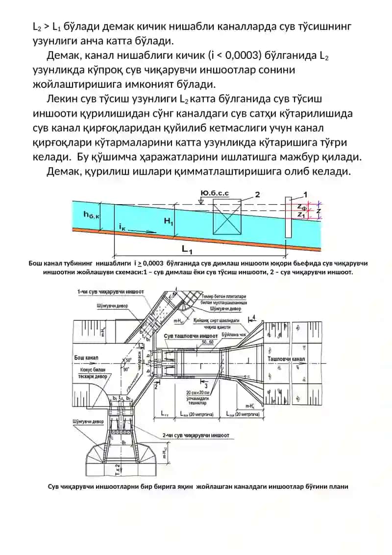 Каналлардаги сув димлаш иншоотлари 4