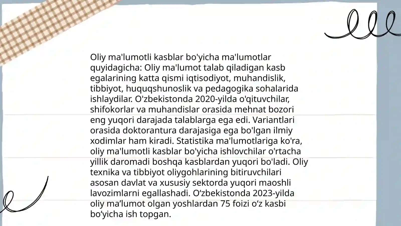 Kasblarning bolimlari guruhlari va turkumlari 4