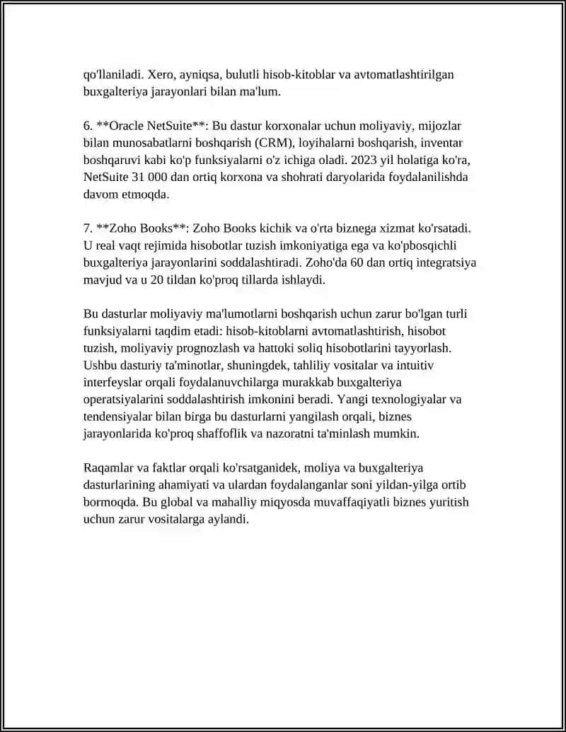 IQTISODIYOTDA FOYDALANILADIGAN DASTURIY MAXSULOTLAR 4