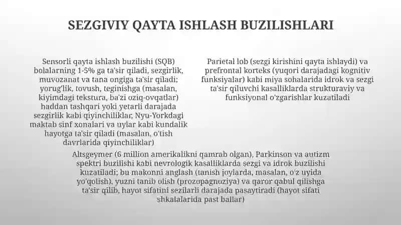 Sezgi va idrokning turli kasalliklarda buzilishi 4