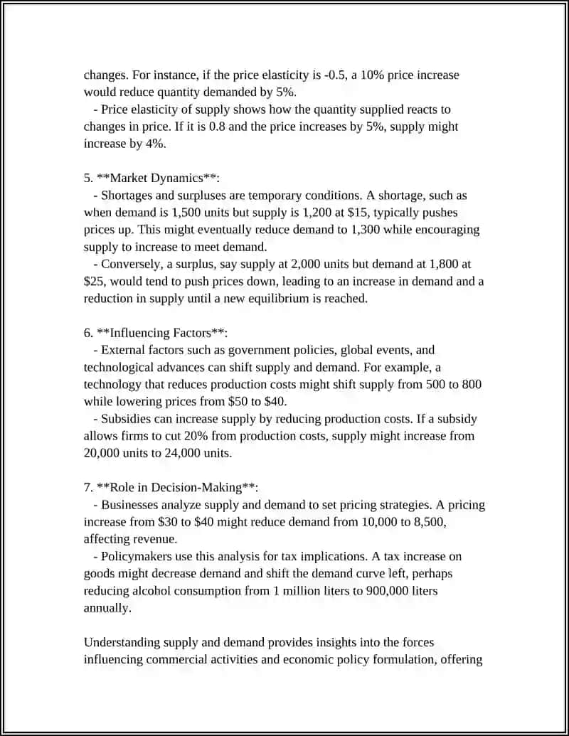 Supply and Demand Analysis 4