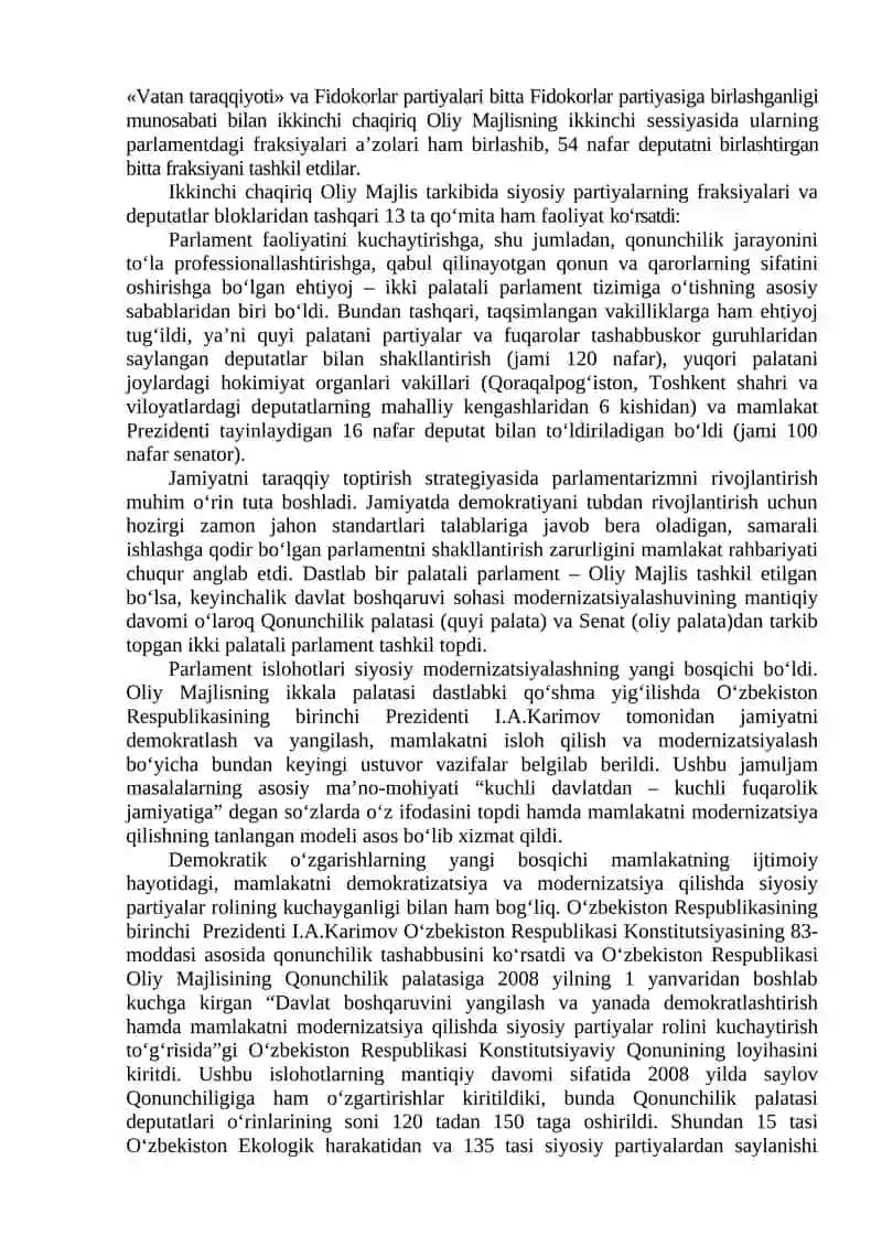 O‘zbekistonda demokratik, fuqarolik jamiyati asoslarining shakllanishi 4