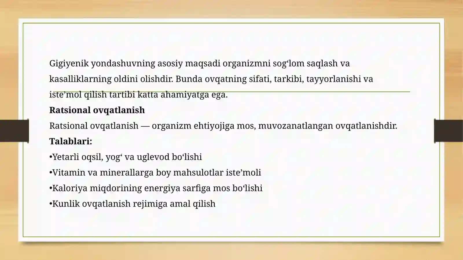 Ovqatlanish bilan bog‘liq kasalliklarning profilaktikasida gigiyenik yondashuv 4