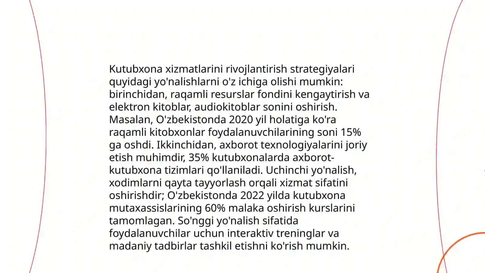 Kutubxonashunoslik faoliyatida metodik rahbarlik qilish 4