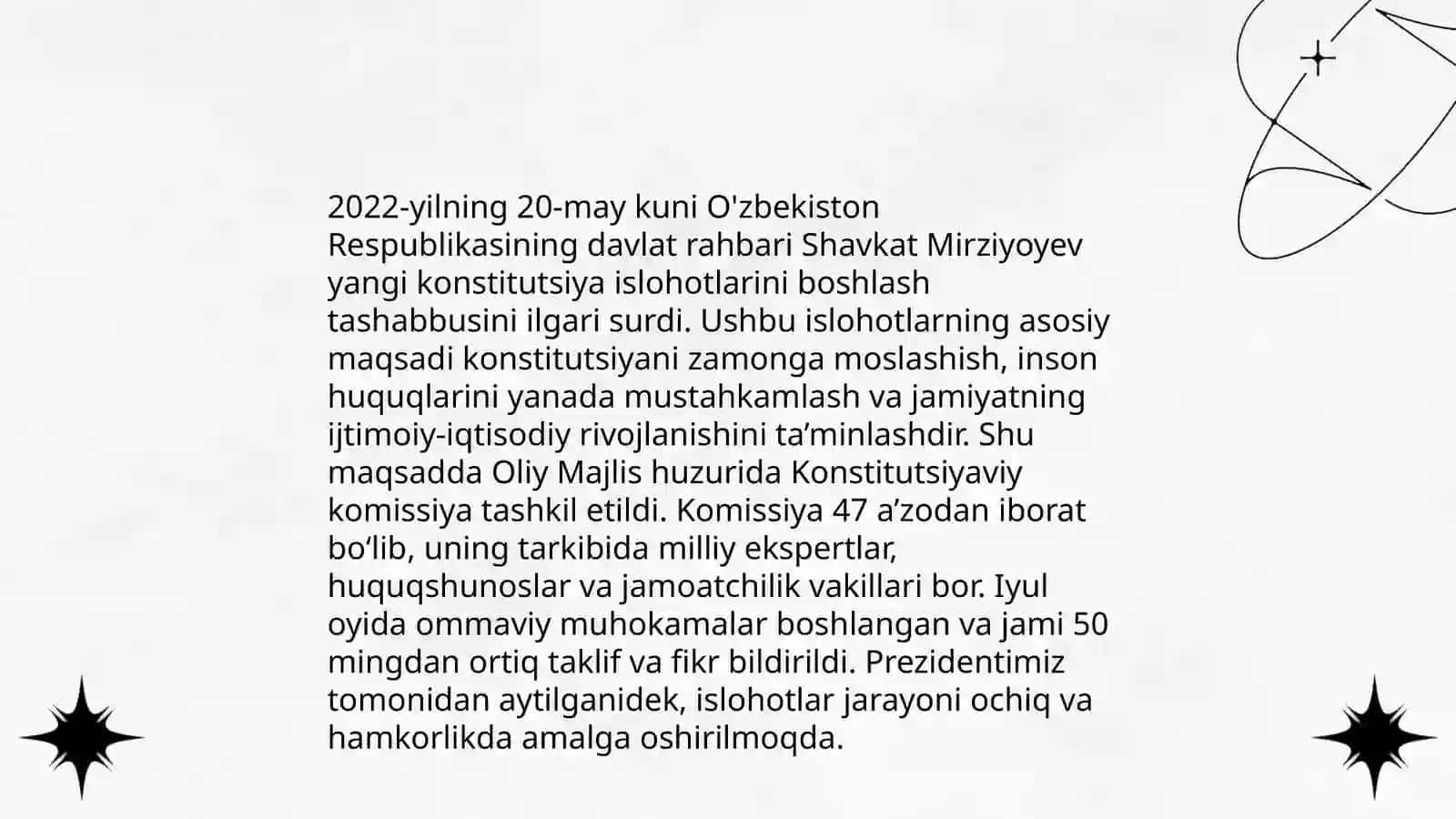 Konstitutsiyaning qabul qilinish bosqichlari va zarurati 4