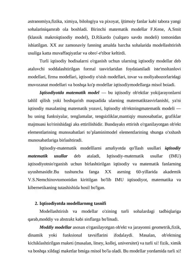 EKONOMETRIK MODELLASHTIRISH QO‘LLANILADIGAN AMALIY DASTURLAR PAKETLARINING XUSUSIYATLARI 4