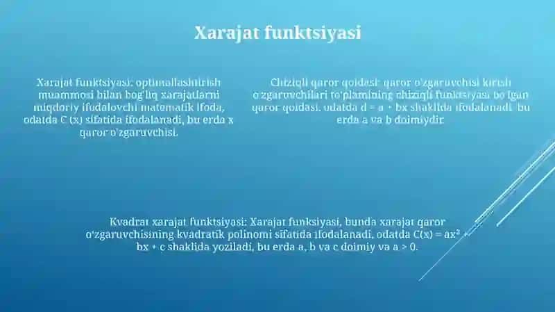 Chiziqli Qaror Qilish Qilish Funksiyasi 4