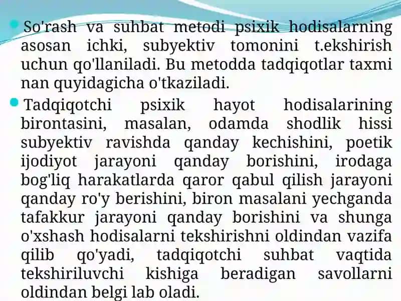 Suhbat metodi 4