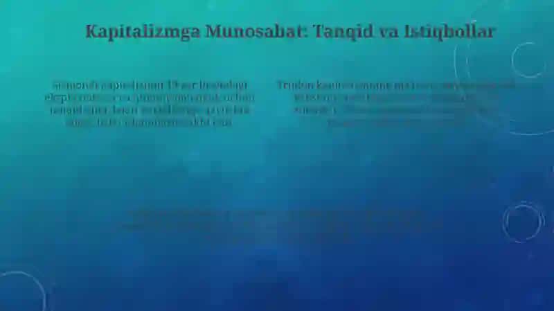 Sismondi, Trudon va Robertus - Umumiy Iqtisodiy-Siyosiy Maydonda 4