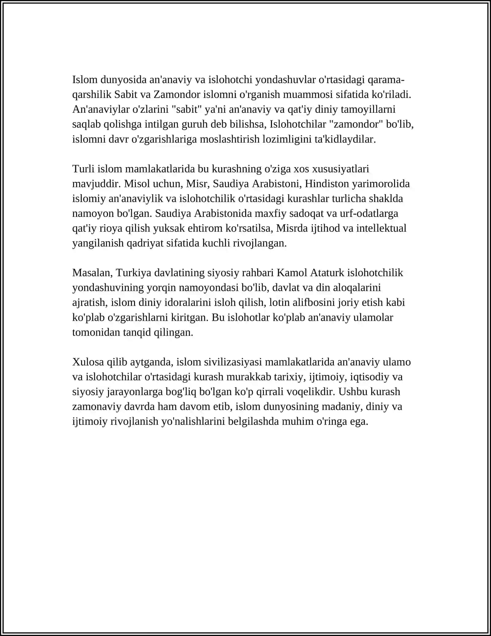 An'anaviy ulamo va islohotchilar: tarixiy ildizlari va qarama-qarshilik 4