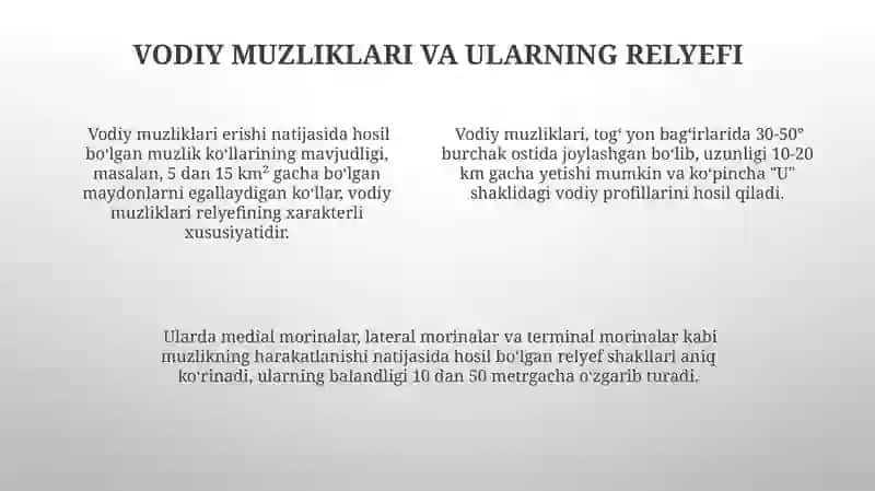 Glayatsial muz relef shakilari 4
