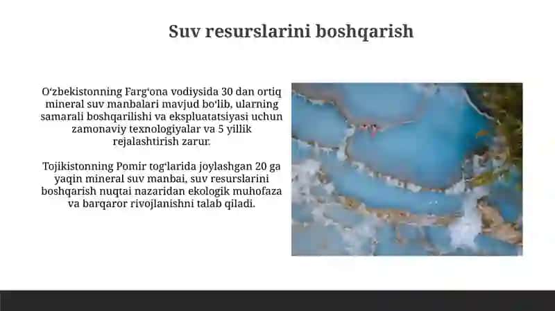 Oʻrta Osiyoda mineral termik suvlarni geografik tarqalishi 4