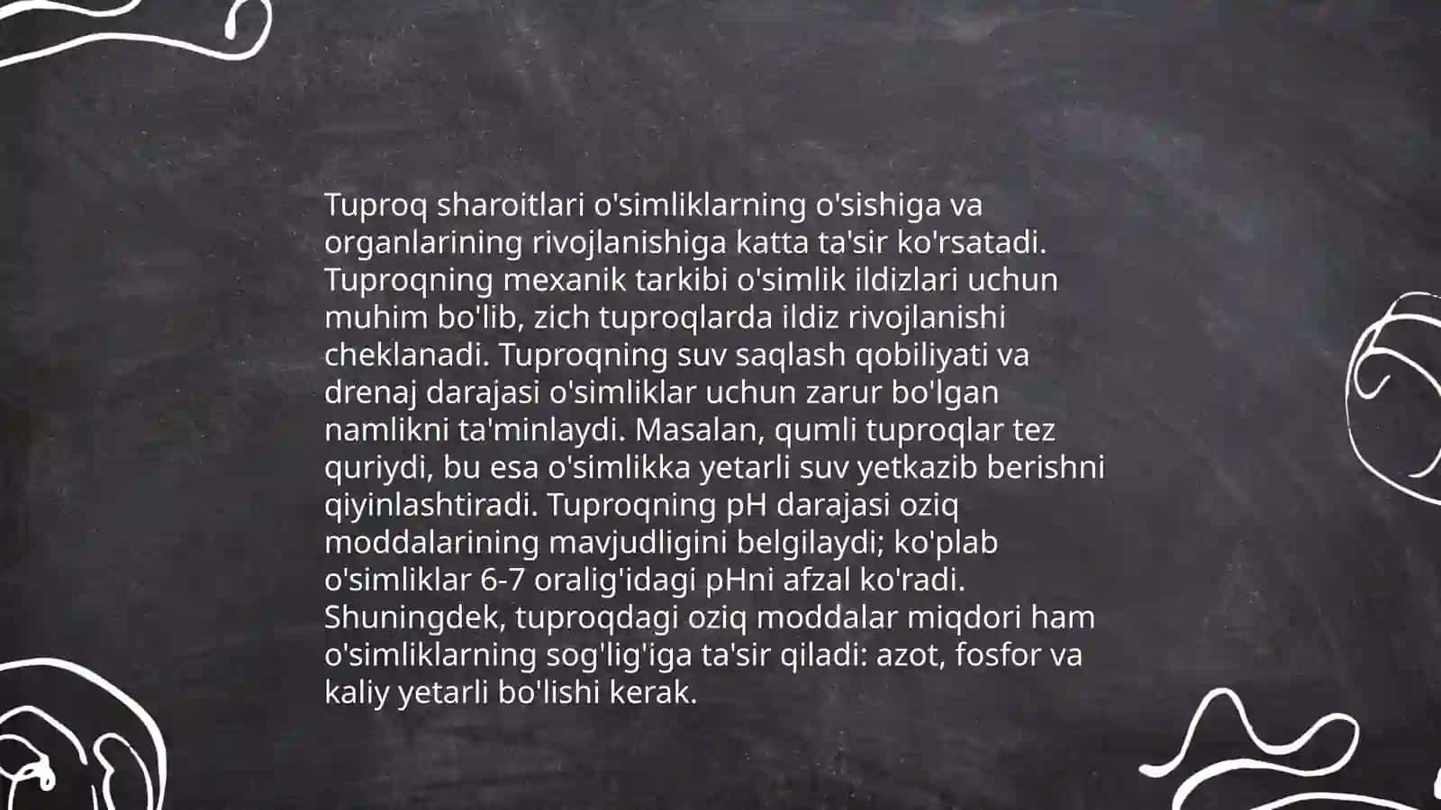 Turli muhit sharoitida osgan osimliklarni tuzilishini taqqoslash 4