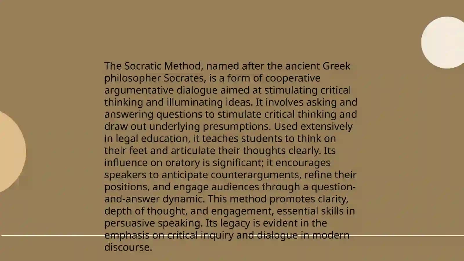 Socrates' views on the art of oratory 4