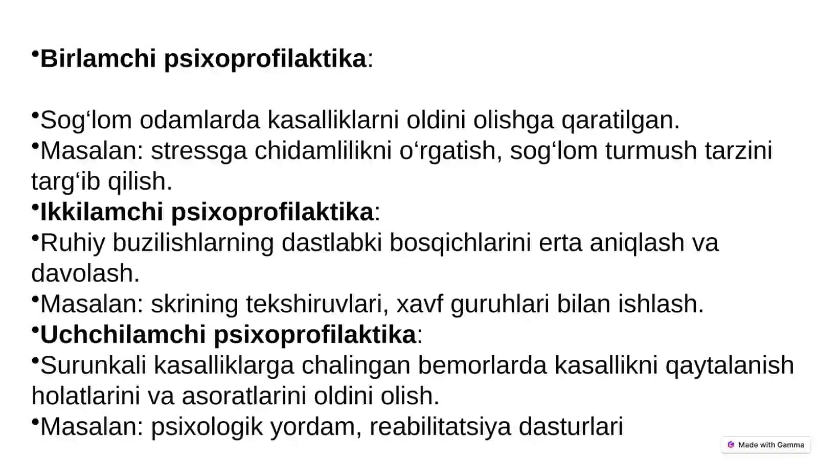 Psixoprofilaktika va reabilitatsiya 4