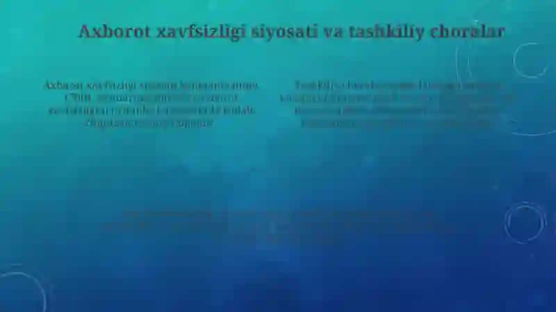Axborotlarga ruxsatsiz kirishdan himoya qilish: Tahdidlar va turlari 4