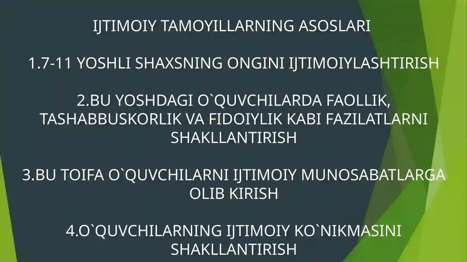 Boshlang'ich sinf o'quvchilari tarbiyasida ijtimoiy tamoyillar 4