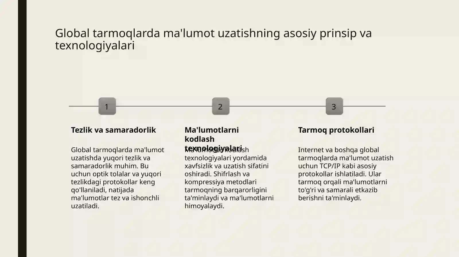 Global kompyuter tarmoqlari. ATM texnalogiyasi 4
