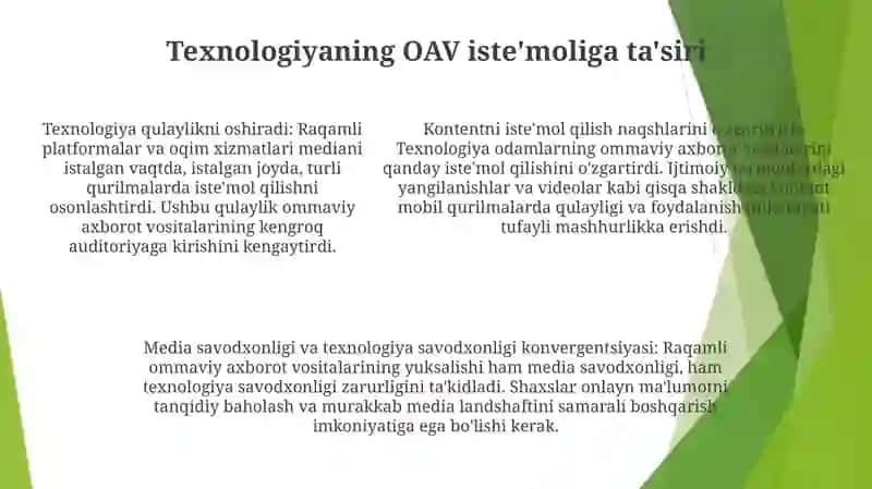 Mediyasavodxonlik Va Tehnologiyalar 4