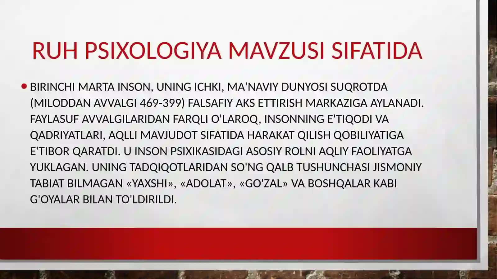 Antik davrda psixologik bilimlarni yuzaga kelishi 4