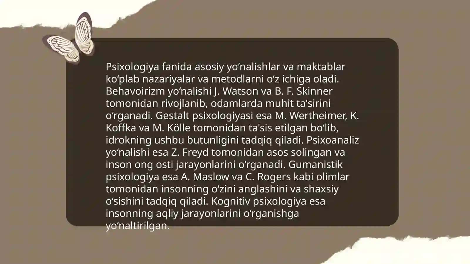 Psixologiya fanining predmeti, maqsad va vazifalari 4