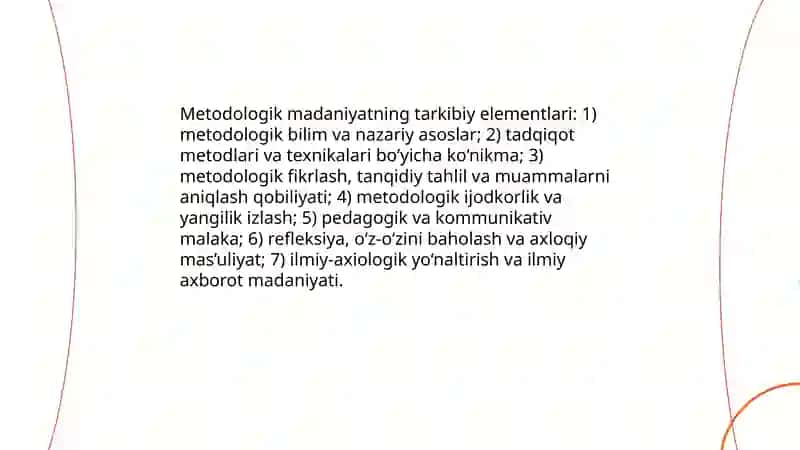 Ilmiy izlanuvchining metodologik madaniyati 4