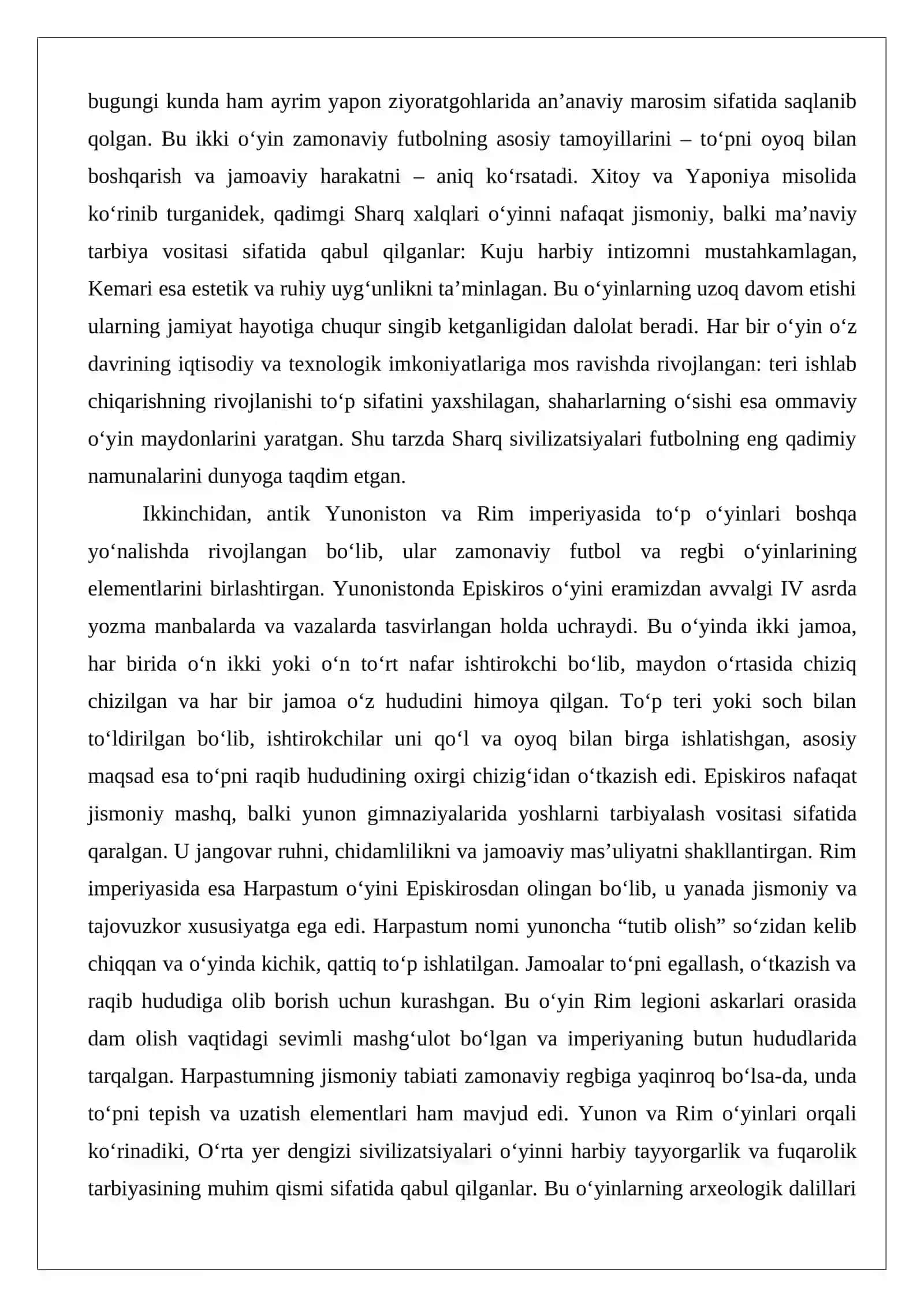Futbol o‘yinining kelib chiqish tarixi va dastlabki qoidalari 4
