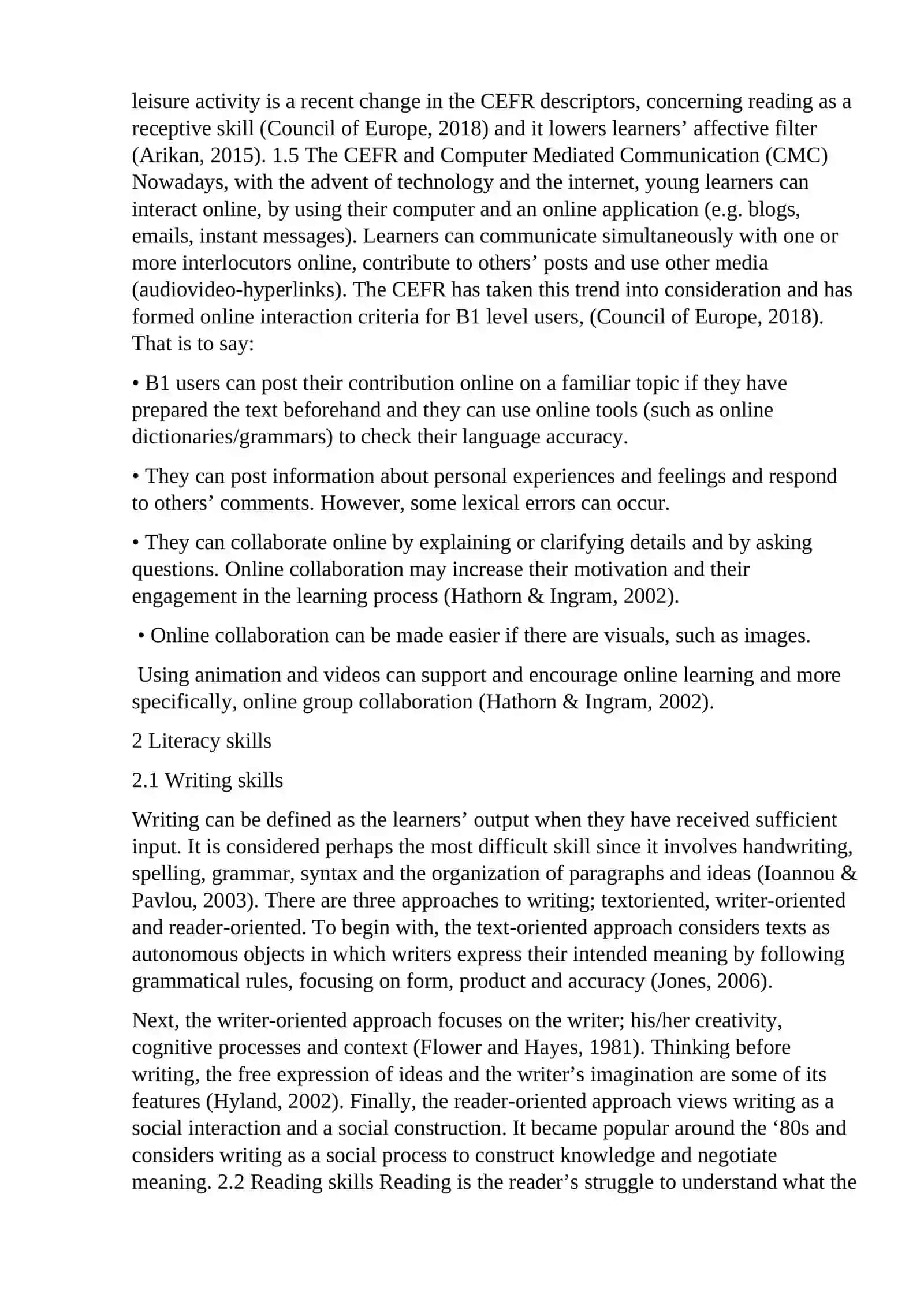 Effective methods of teaching reading and writing skills for intermediate students 4