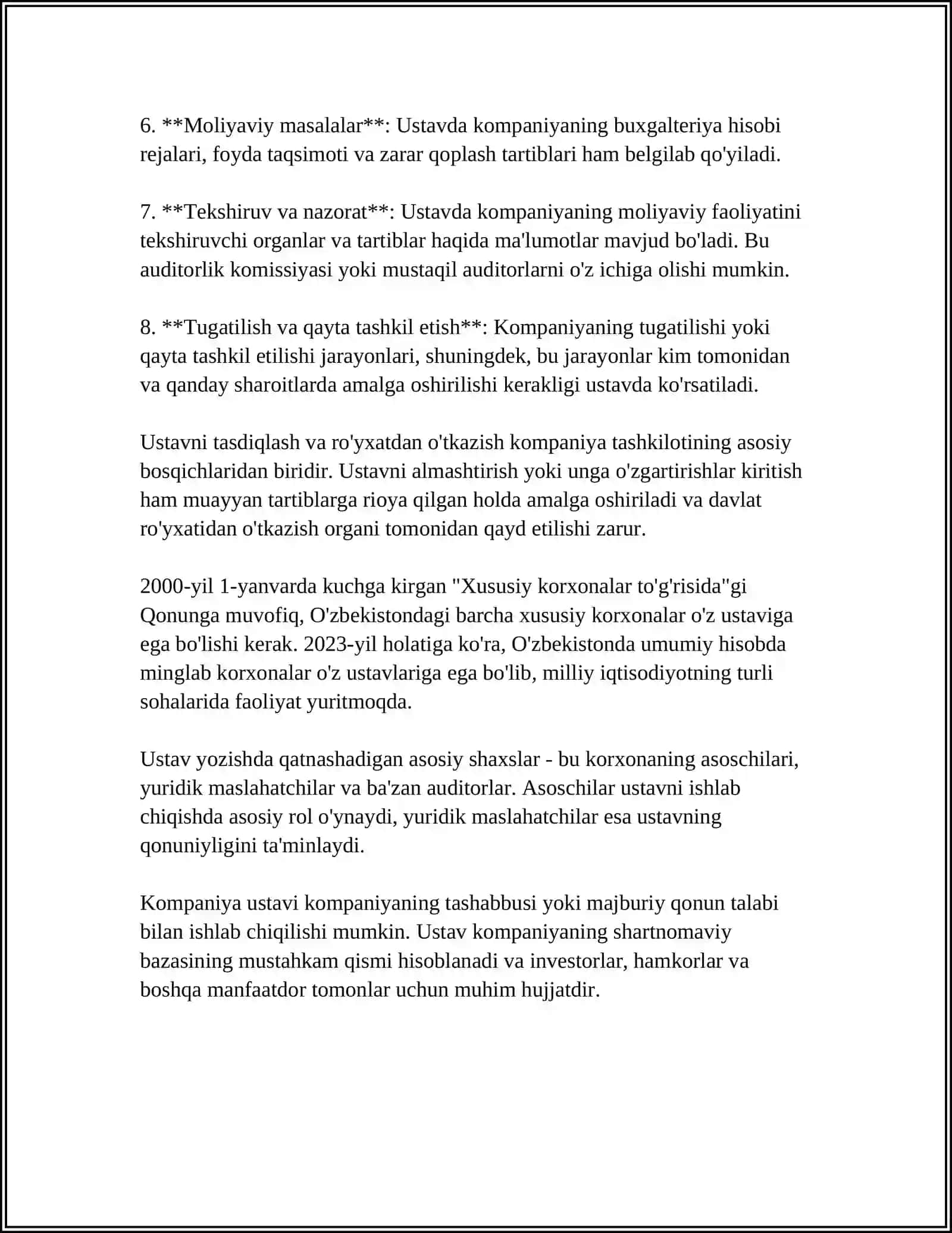KOMPANIYA USTAVI 4