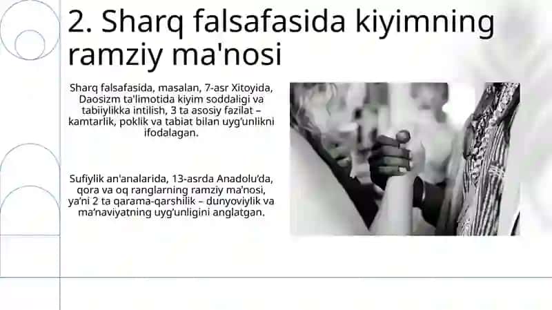 Inson Muammosi: Libos va Sharq Falsafa 4