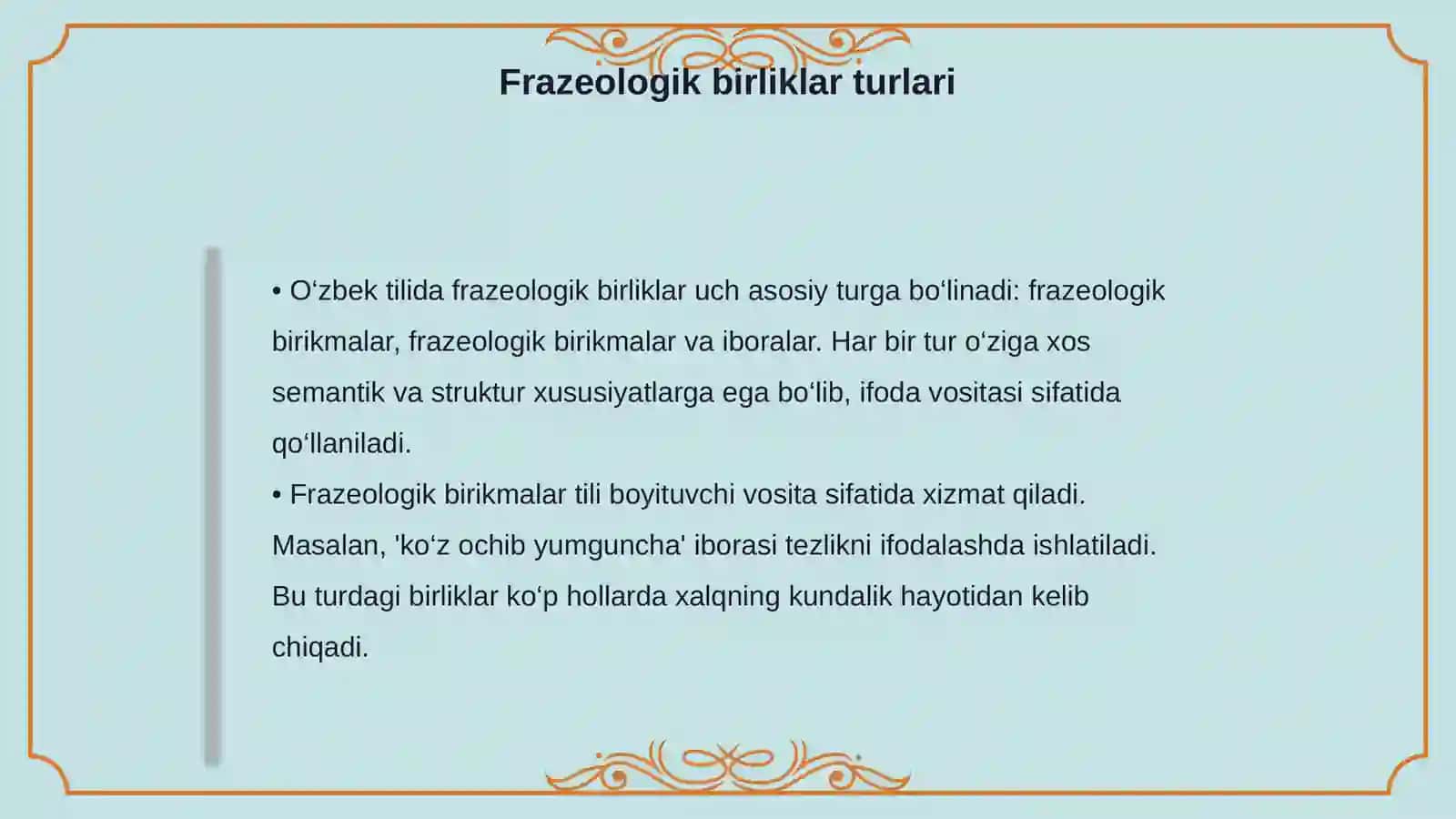 Oʻzbek tili frazeologiyasi 4