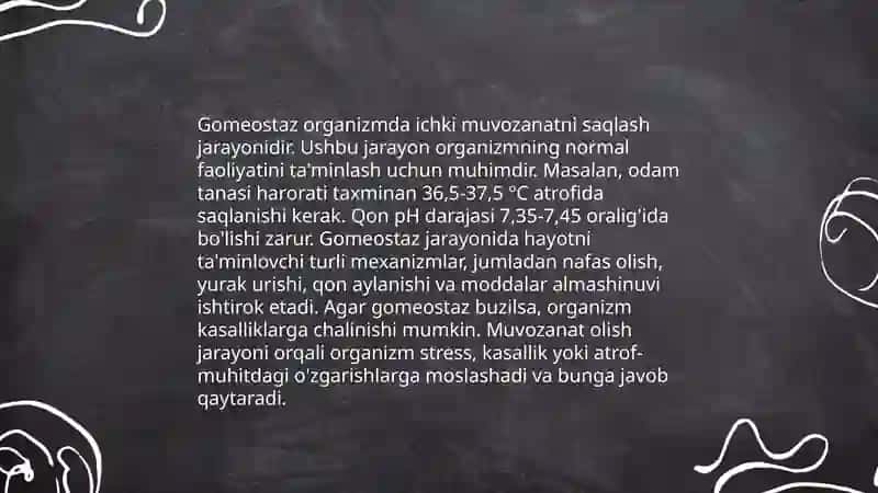 Gomeostaz haqida tushuncha 4
