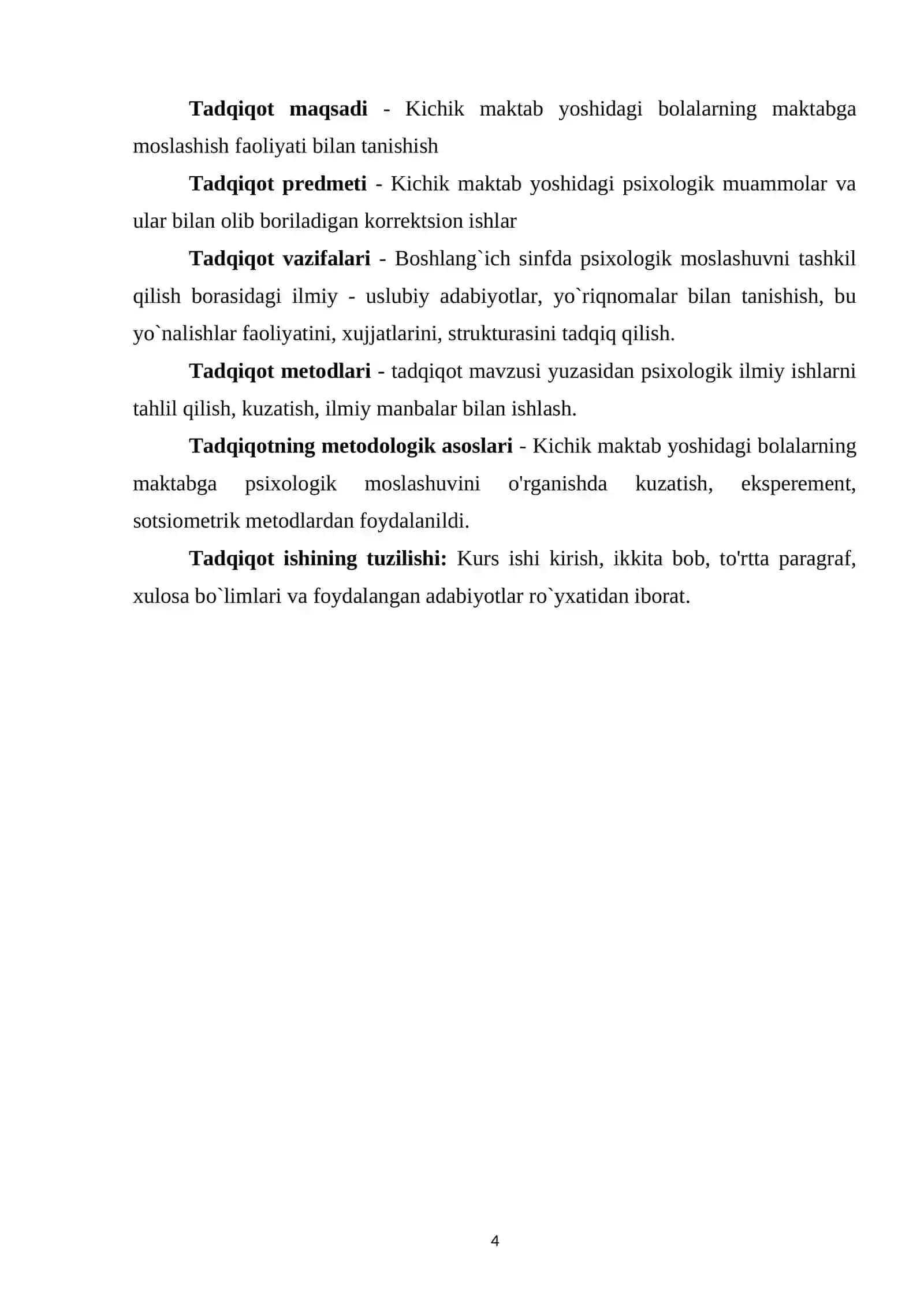 Kichik maktab yoshidagi bolalarning maktabga psixologik moslashuvi 4