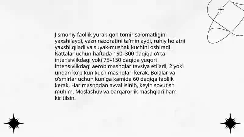 Soğlom turmush tarzi 4