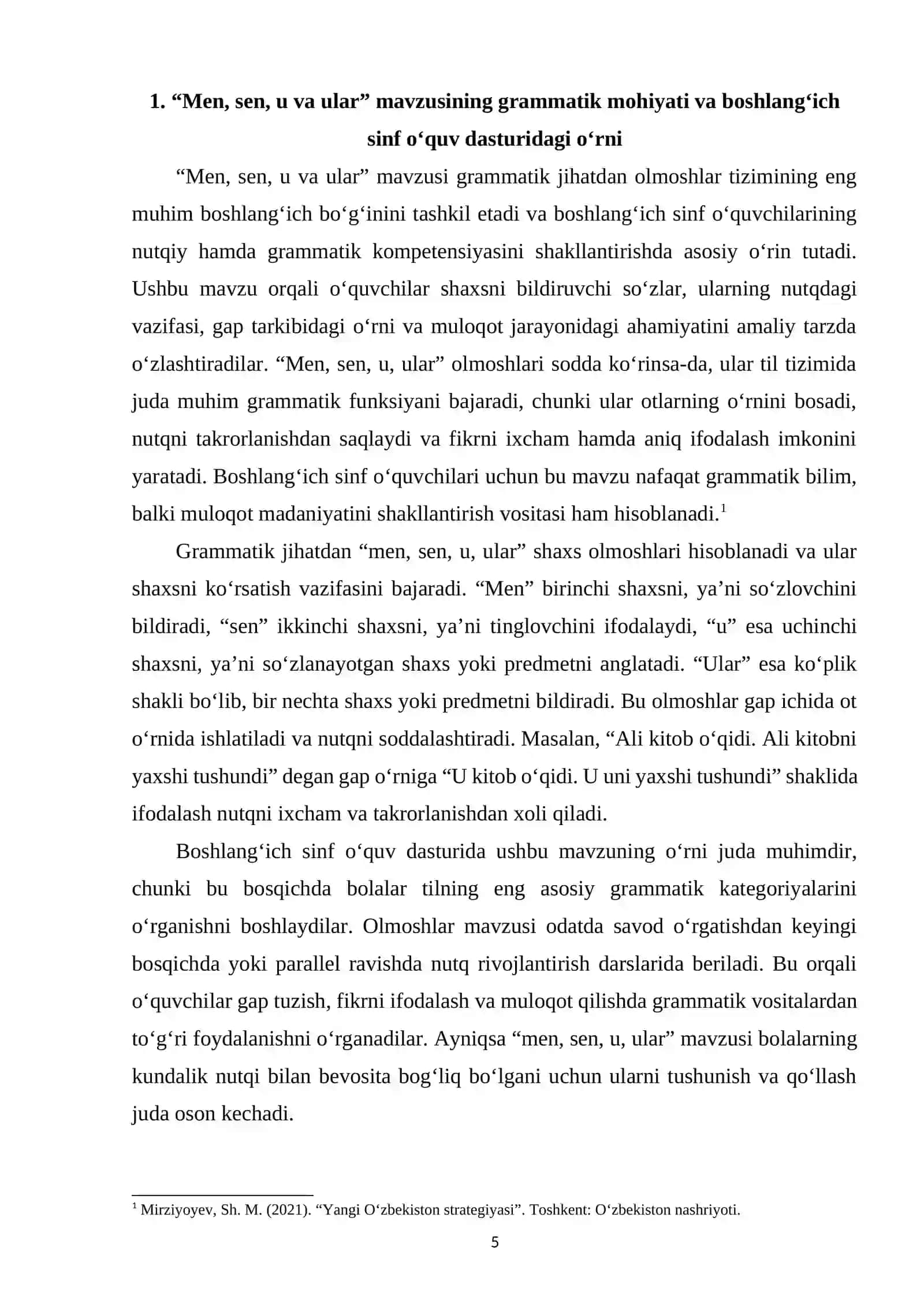 “Men, sen, u va ular” mavzusini o‘rganish 4