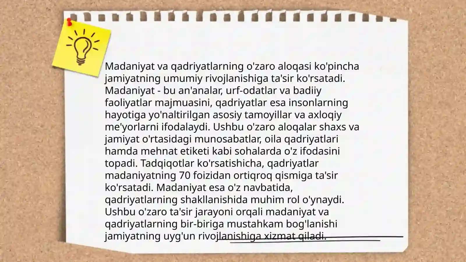 Madaniy qadriyatlar va ularning soʼzgʻashuvda ifodalanishi by Jumayeva Mahliyo 4
