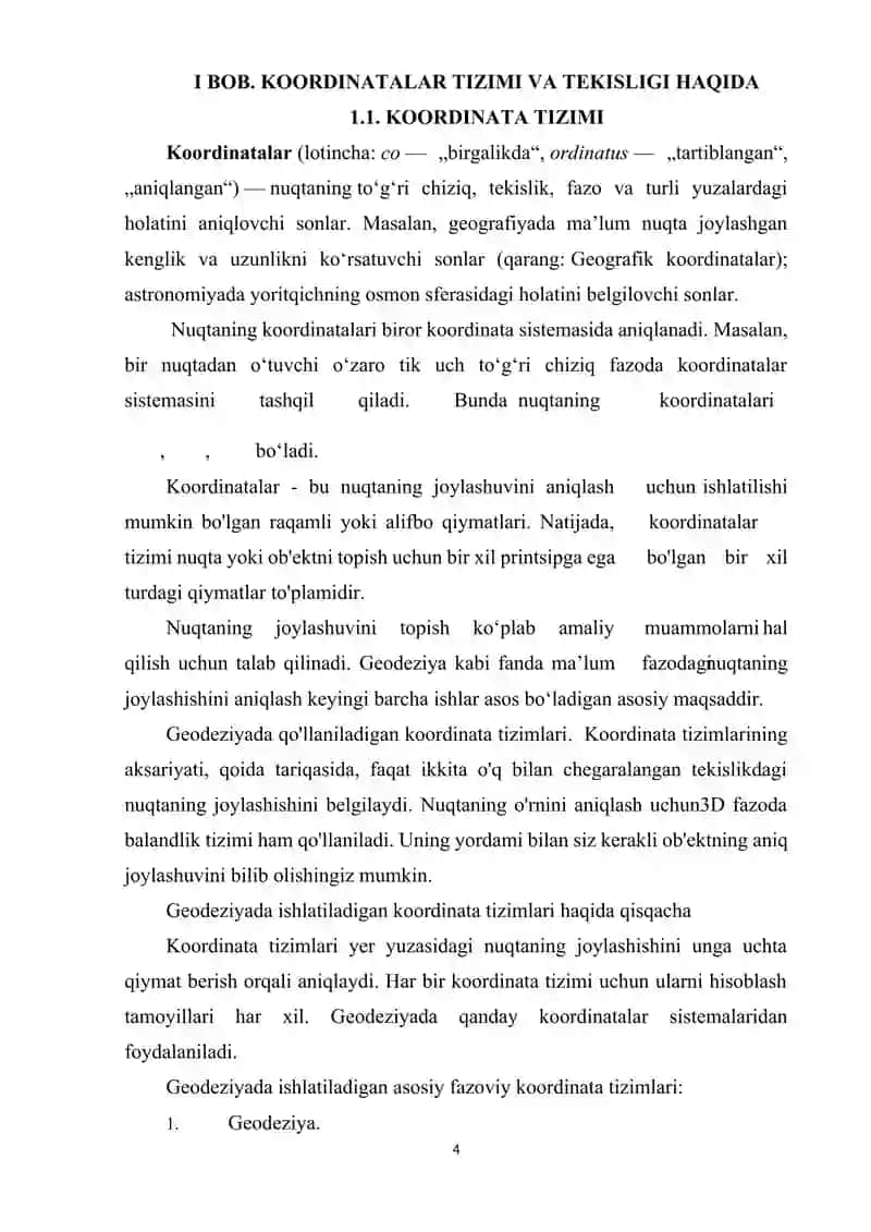 Sonlar o’qi koordinata burchagi bo’yicha masalalar tanlash va tayyorlash. 4