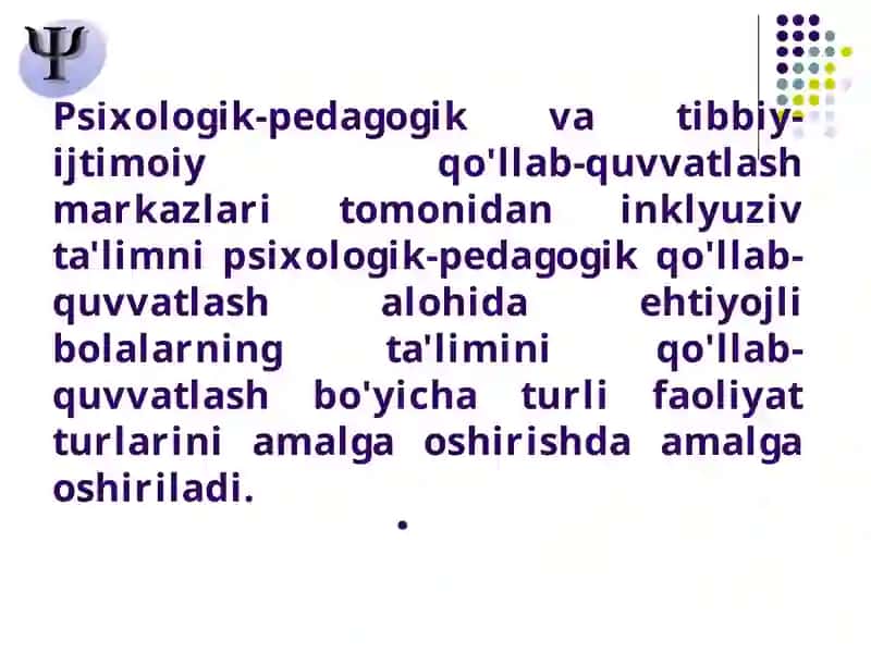 Integratsiyalashgan ta’lim sharoitida bolalarning rivojlanishini psixologik va pedagogik qo’llab-quvvatlash 4